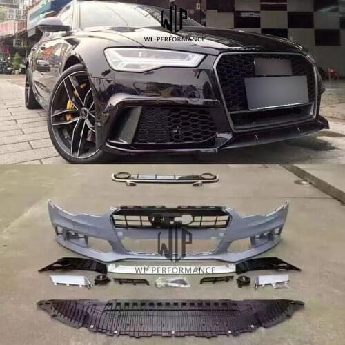A6 S6 High Quality Carbon Fiber Car Styling dy Kit Front Rear Bumper Grill For Audi A6 S6 Car body kit 2012-2016
