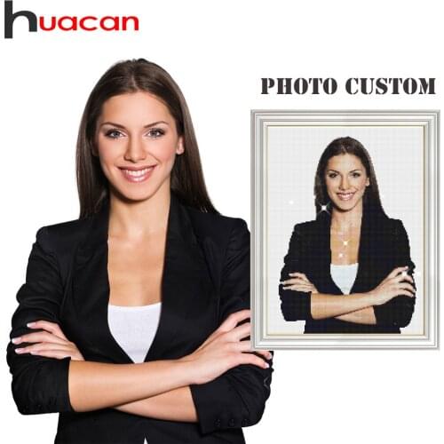 Huacan 5D Diamond Painting Photo Custom Diamond Embroidery Sale Full Square/Round Drill Mosaic Picture Of Rhinestones