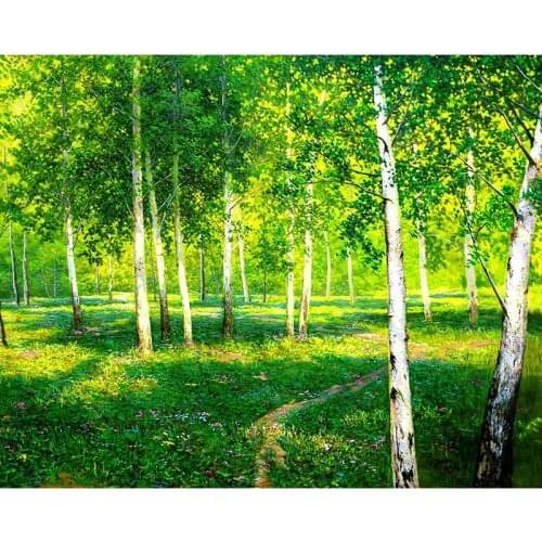 Diamond embroidery full drill Diamond painting green forest 5d diy diamond painting Cross Stitch Rhinestone mosaic