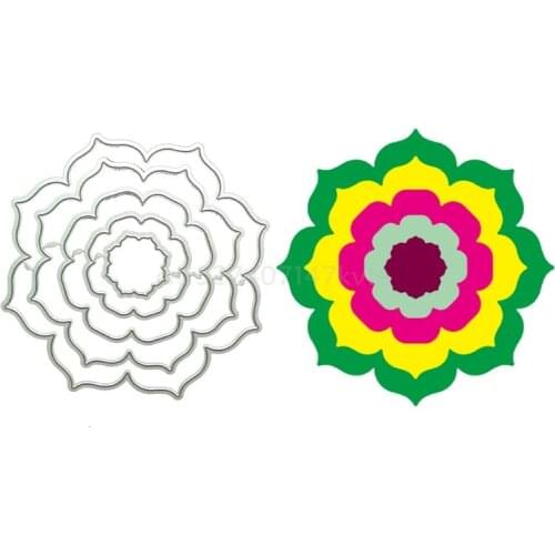 Flower Metal Cutting Dies Stencil DIY Scrapbooking Album Paper Card Template Mold Embossing Craft Decoration