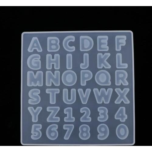 DIY Letters Numbers Mold Resin Casting Fondant Chocolate Crafts Mould Tools