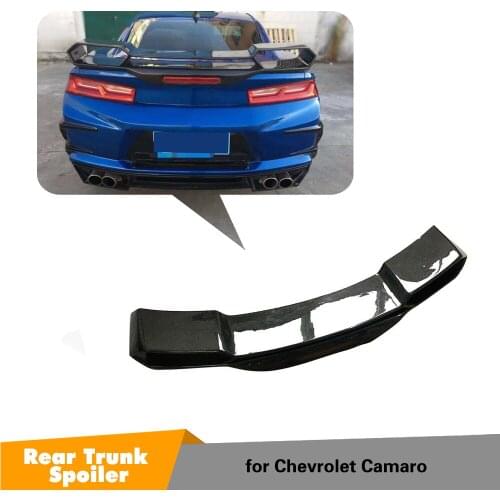 For Chevrolet Camaro Coupe 2016 2017 2018 Carbon Fiber Rear Trunk Spoiler Big Customized Wing