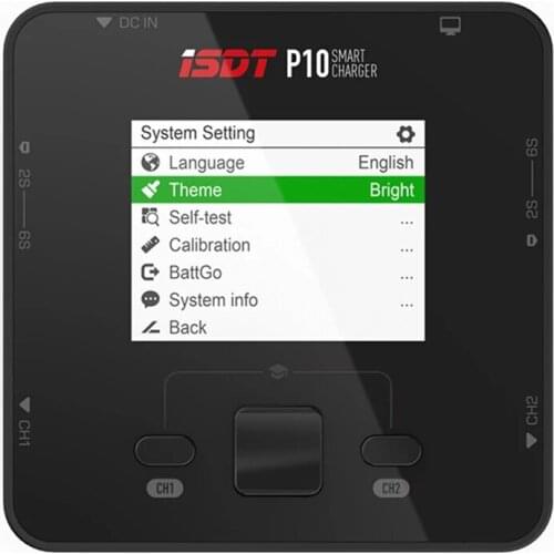 ISDT P10 250WX2 10AX2 DC Dual Channel Smart Charger Discharger for Rc 1-6S Lipo Battery RC Models Racing Drone