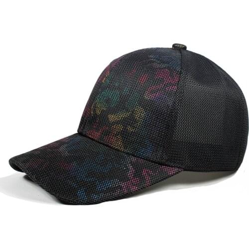 [YaTxKx] Caps For Men Women Mesh Baseball Cap Sun Caps Protection Hiking Golf Running Adjustable Snapback Hat Bone