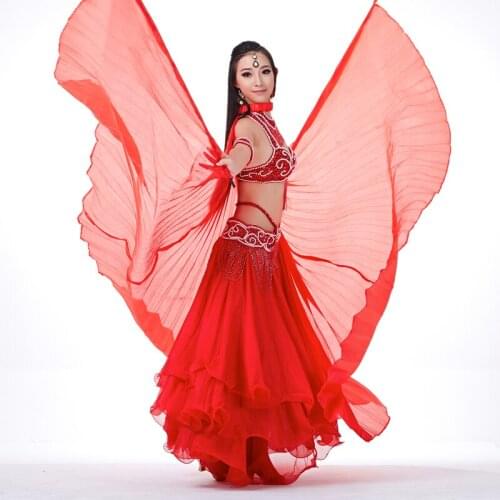 Belly Dance Wings Egypt Isis Indian Dance Women Belly Dance Artificial Silk Wings Stage Performance Props No Sticks