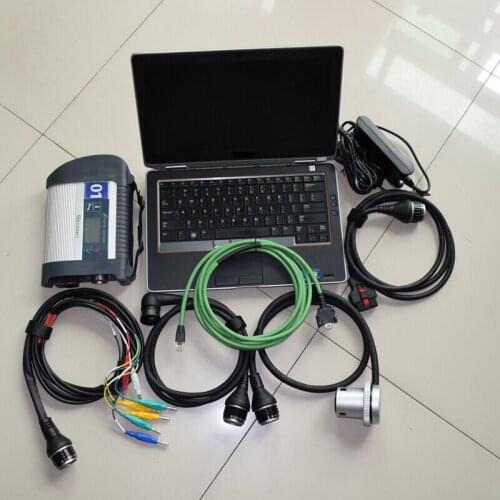 Mb star c4 2021 diagnose for 12v 24v with software hdd installed in laptop e6320 i5 4g ready to use 2 years warranty