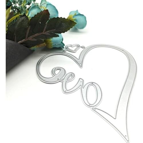 2021 New Love Metal Cutting Dies Stencil Die Cut Scrapbooking Craft Stamps DIY Album Paper Cards Embossing Die