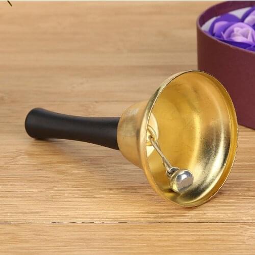 Metal Christmas Hand Bell Noble Reception Dinner Party Shop Hotel Decor Hand Bell School Handbell Restaurant Cal l Bell Service