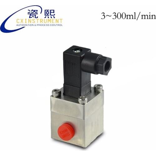 Mini Water Flow Meter with 3~300 ml/min All stainless steel Materia 0.2% Accuracy and Pulse Output Diesel Fuel Sensor