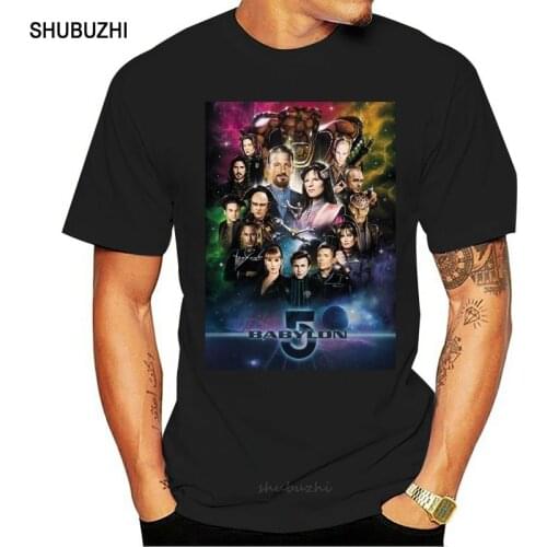 Print T Shirt Mens Short Sleeve Hot Babylon 5 T Shirt Short Sleeve Hipster Tees