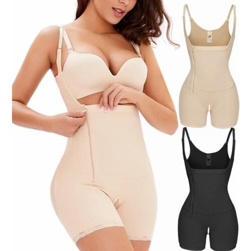 Sexy Women Waist Trainer Body Shaper Shapewear Shaping Underwear Bodysuit For Women Waist Control Hip Up Slimming Shape Wear Zip