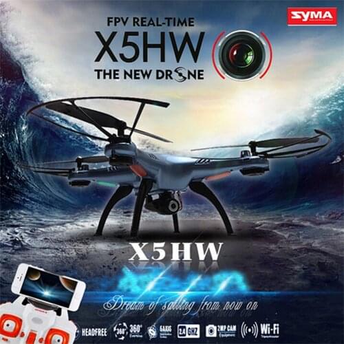 SYMA X5HW Wifi FPV Drone With 2.0MP HD Camera 360 Eversion CF Mode Hover Function RC Quadcopter