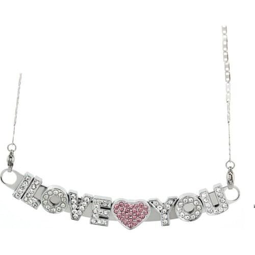 1pc Stainless Steel Curved Bar Necklace Bar Band For 8mm Slide Letter Charms Women Jewelry Making Chain DIY Accessories Gift