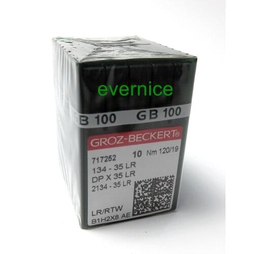 100 Pcs Groz-Beckert 134-35Lr, Dpx35Lr #70/10 Needles For Adler Pfaff Leather Sewing