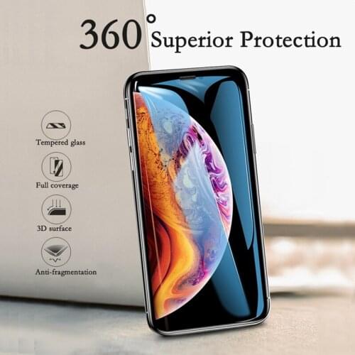 9D HD Screen Protector for Iphone 7 8 Plus X XR XS Max Glass Full Cover Tempered Glass for Iphone 5s 6 6s Protective Glass Film
