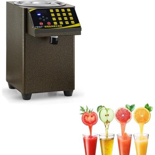 8.5L Fructose Quantitative Machine Automatic Fructose Dispenser Syrup Dispenser Stainless Steel Barrel 16Grid Fruit Suga Machine