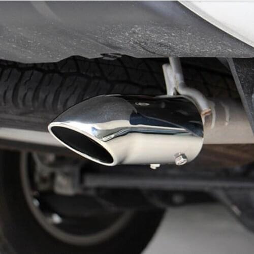 Free shipping high quality Stainless steel 304 exhaust pipe Cover case for Mitsubishi PAJERO accessories 2013 2014 2015