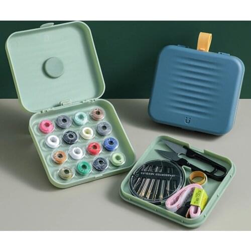 Home Small Magnetic Sewing Box DIY Multi-function Stitch Knitting Tool Accessories Knitting Needles Sewing Tool Craft Kit