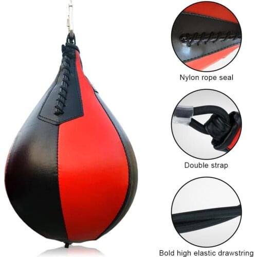 Pear-Shaped Speed Ball Decompression Vent Boxing Speed Ball Gym Exercise Speed Ball To Send Pump Hook dropshipping