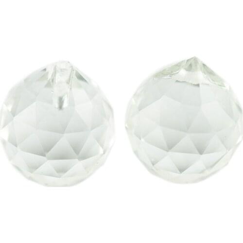 Chandelier Crystals 260pcs/Lot Transparent Color 20mm Crystal Ball For Feng Shui Chandelier Sun Catcher Pendant Parts