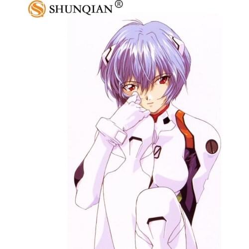 Best Nice Custom Rei Ayanami Poster High Quality Wall Poster Home decoration Canvas Poster For Bedroom