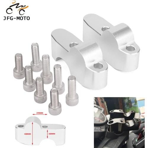 Motorcycle CNC Huanglong Fat Bar Handlebar Riser Clamps Adapter For Benelli BJ250 BJ 250 TNT125 135 TNT250 2015 2016 2017 2018