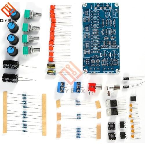NE5532 Preamp Amplifier Board module DIY Kits Volume Control Board Treble Midrange Bass DIY Dual AC 15 V Modulo Amplificador