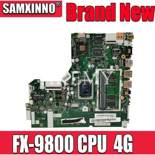 New!!! NMB341 Laptop motherboard For Lenovo 320-15ABR Mainboard 320-15ABR motherboard W/ VGA(2G) DDR(4G) FX-9800P 2.7-3.6 MHZ