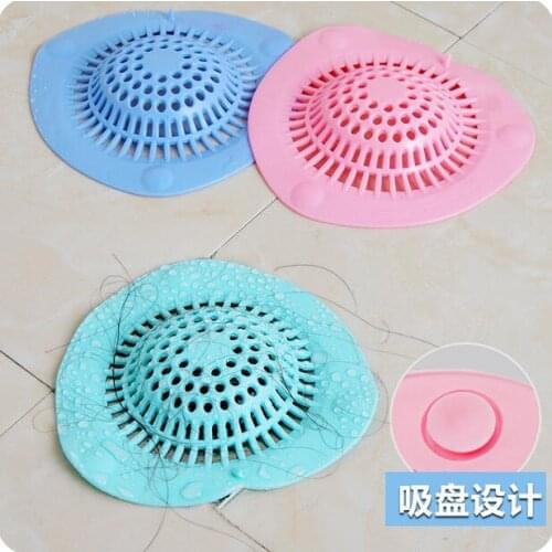 Suction Cup Silica Gel Sink Drainer Filter 2 Pcs/Lot Mesh Floor Drainer Bathroom Filter