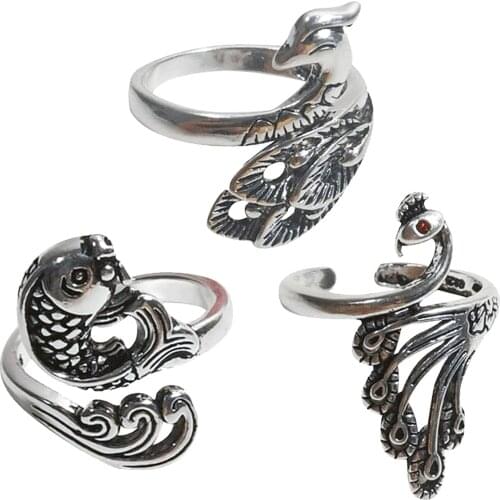 Adjustable Knitting Loop Crochet Knitting Ring, Vintage Silver-Plated Copper