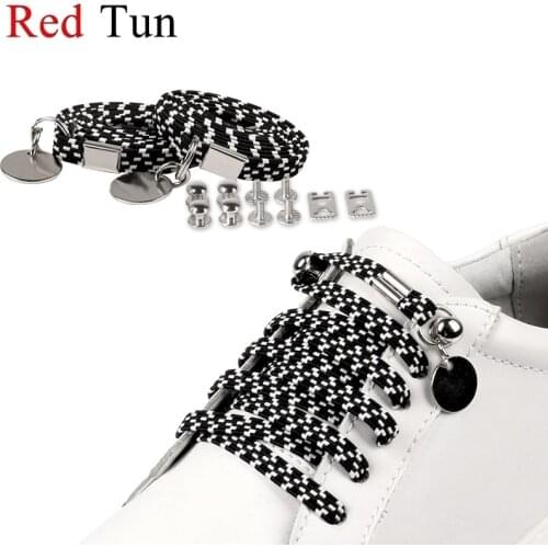 1Pair No Tie Shoelaces Elastic Locking Buckle Shoe Laces Kids Adult Sneakers Quick Shoelace Shoe Laces Strings 13 colors