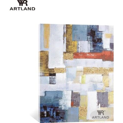 Nordic impressions colorful canvas home pictures Handmade acrylic oil painting wall art decoration for living room bedroom