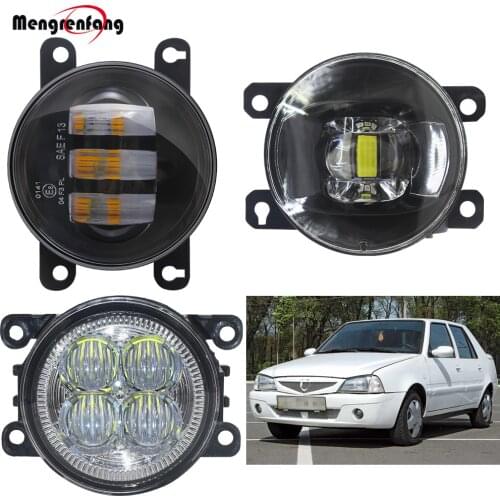 Fog Light Assembly For Dacia Solenza Hatchback 2003-2007 Car Front Bumper LED Fog Lamp Daytime Running Light H11 12V