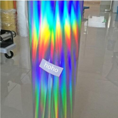 50cm*300cm Laser Heat Transfer Vinyl PU Brilliant Color vinyl cutting Vinyl decor film DIY T Iron on 20''x118