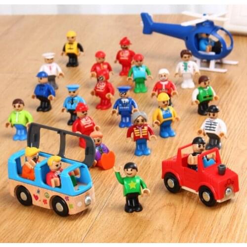 X1-A variety of villain accessories 4.5cm compatible wooden train track suitable for wooden game scene essential accessories