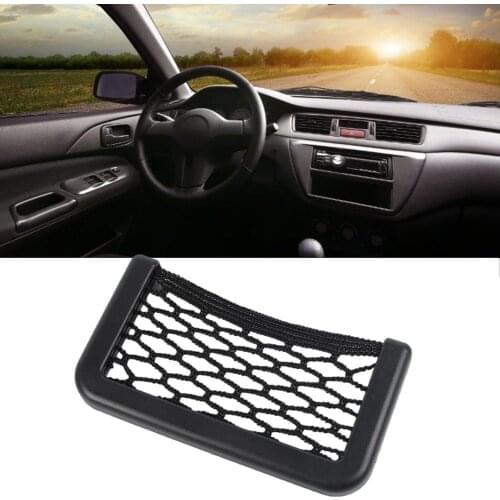 Car Storage Net Bag Pocket Phone Holder Elastic Mesh Car Net Organizer Storage Rack High Quality Compartment Net Dropshipping