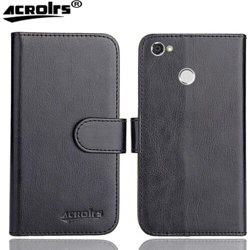 ZTE Blade A6 Case 5.2" 6 Colors Flip Soft Leather Crazy Horse Phone Cover Stand Function Cases Credit Card Wallet