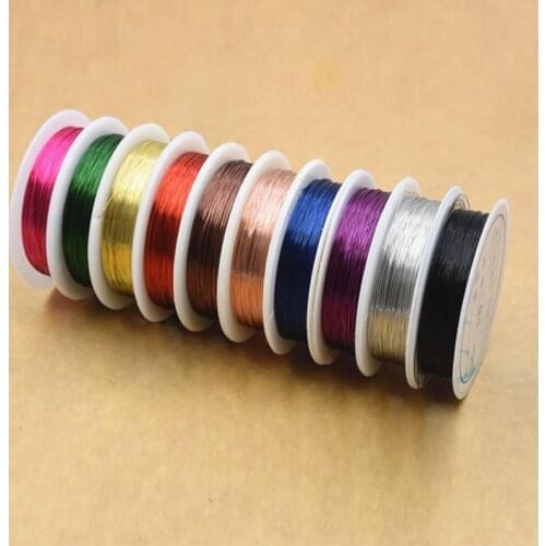 1 Roll Soft Sturdy Alloy Copper Wire DIY Craft Beading Wire Fashion Jewelry Making Cord String 0.3mm*10m