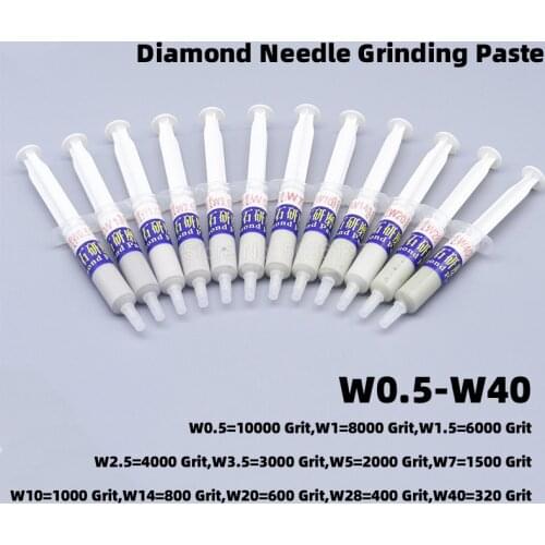 1Pcs Diamond Abrasive Paste Needle Jewelry Metal Glass Mirror Grinding Polishing Lapping Compound Tube Factory Ceramic Carbide