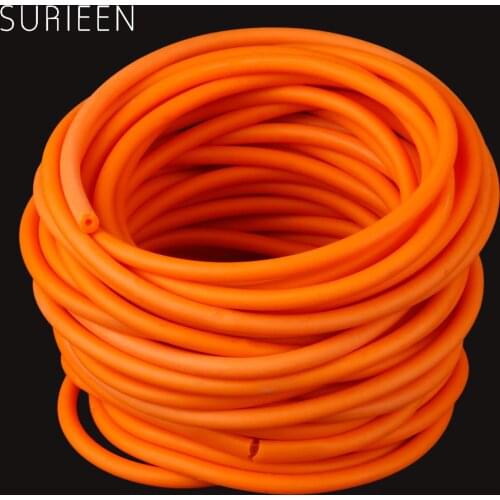 10M Hunting Strong Slingshot Natural Latex Tube Catapult Sling Shot Rubber Band Orange Elastic Bungee Tube 1.7mmx4.5mm