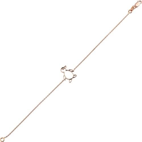 14k Gold Natural Diamond Penguin Bracelet PB021