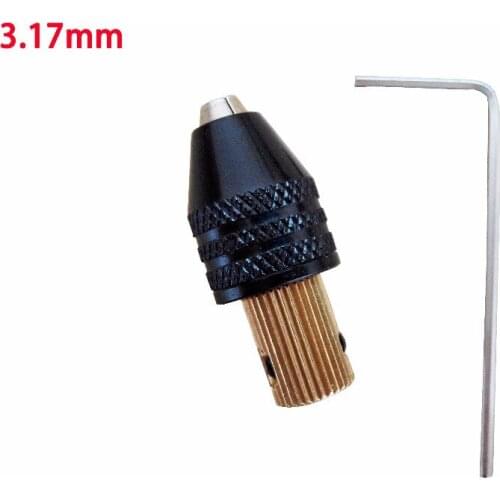 3.17mm Electric motor shaft Mini Chuck Fixture Clamp 0.3mm-3.5mm Small To Drill Bit Micro Chuck fixing device
