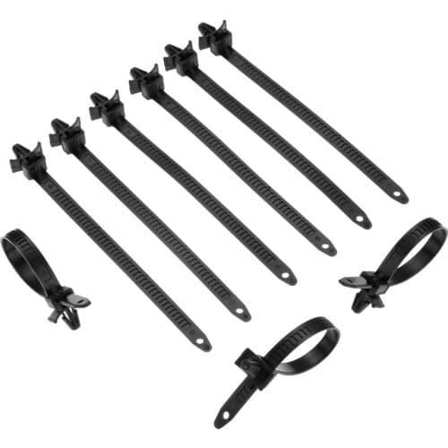 30Pc Car Mount Wire Tie Clips Releasable Nylon Tie Wrap Cable Bund Wire Band Fastening Clips Self-locking Plastic Zip Tie Fasten