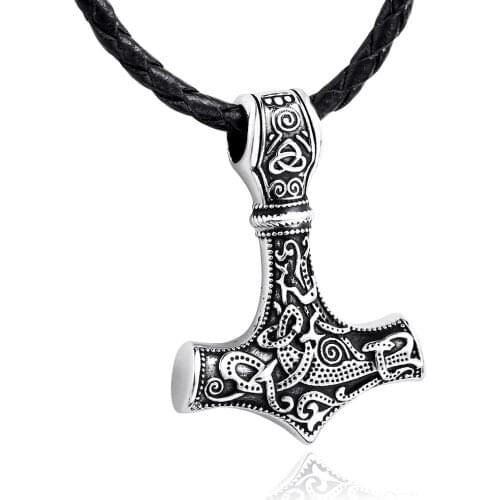 Beier 316L stainless steel man scandinavian Rune Pendant necklace Amulet nose Viking jewelry LP261