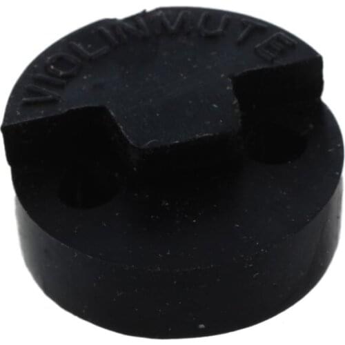 Violin Mute Replacement Double Hole Tourte Black Rubber Sordine
