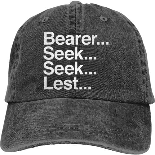 Bearer... Seek... Seek... Lest... The Baseball Cap Peaked capt Sport Unisex Outdoor Custom Dark Soul Demons Souls Hats