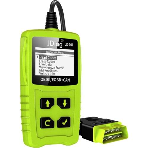 2.4 Inch Auto OBDII Code Scanner EOBD AL519 5 Protocols Car Diagnostic Tool Device OBD Vehicle Code Reader For German English