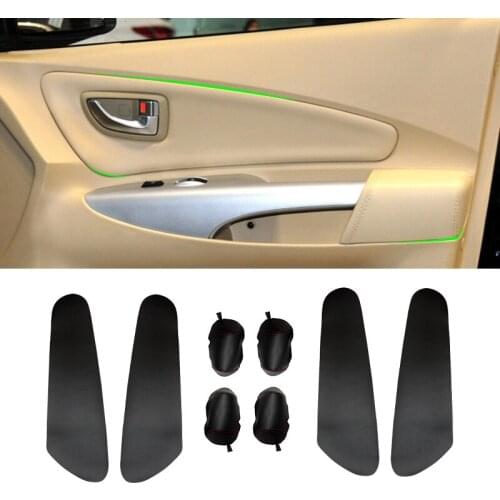 For Hyundai Tucson 2006 2007 2008 2009 2010 2011 2012 2013 Car Microfiber Leather 4pcs Door Armrest Panel Cover Protective Trim