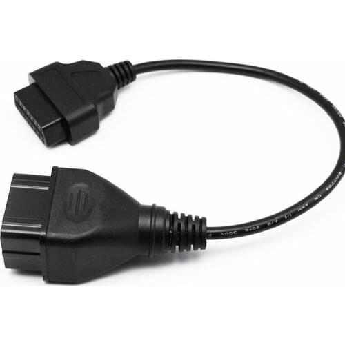 1pc Car Converter Cable Adapter for GAZ 12Pin Male To OBD2 16Pin Female for Delphis for Vd DS150E Cdp Pro Car Accessories