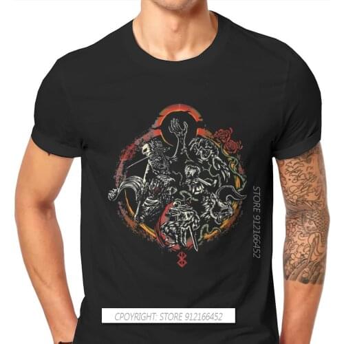 Cool Harajuku TShirt Berserk Guts Griffith Behelit Manga Style Tops T Shirt Men Gift Clothes